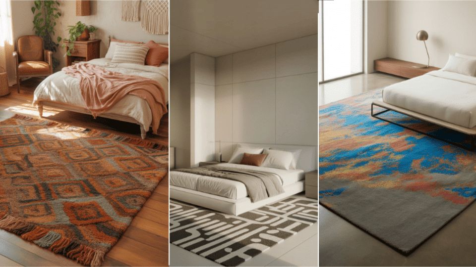 boho minimalist modern rug