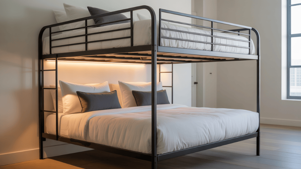 bunk beds with queen or king size mattresses