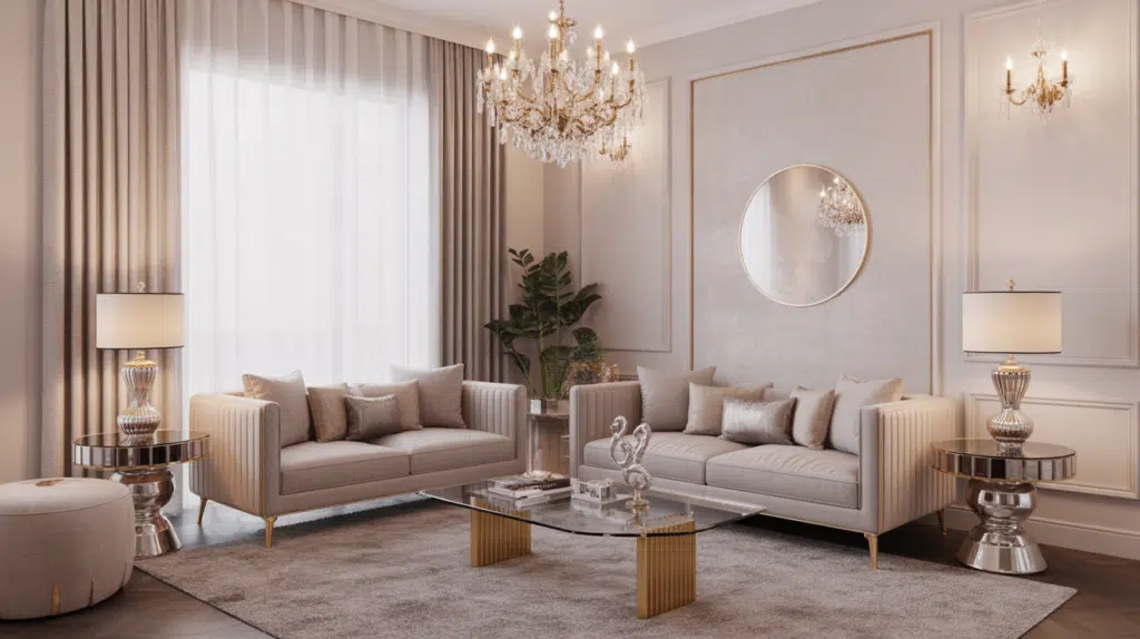 glam living room