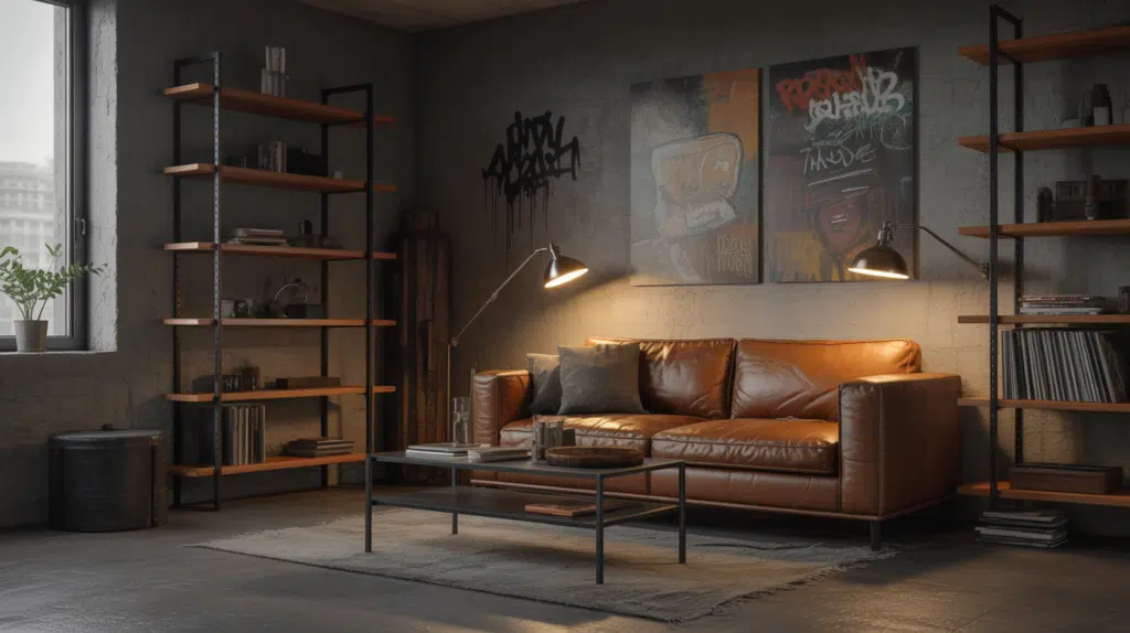 grunge living room