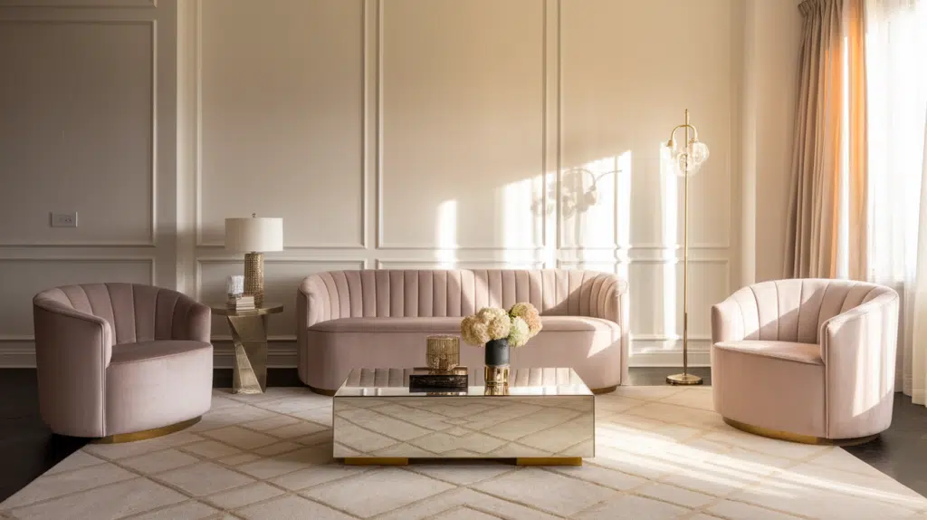 hollywood regency living room