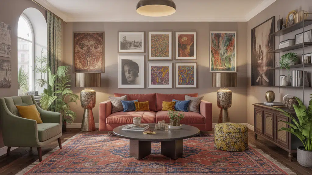 maximalist living room