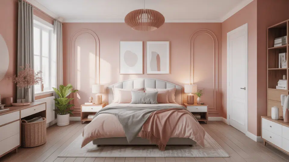 muted blush pink