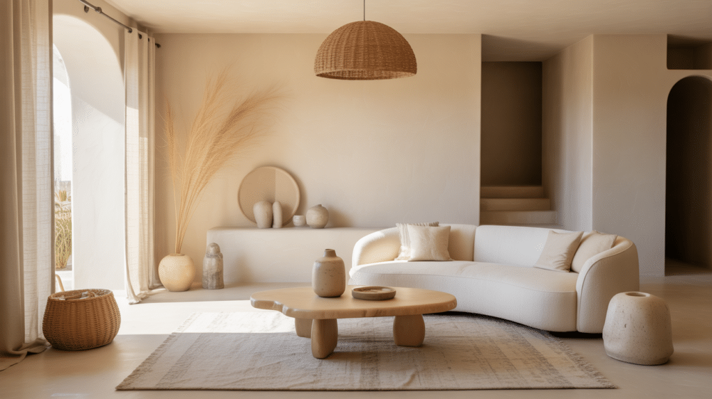 organic modern living room