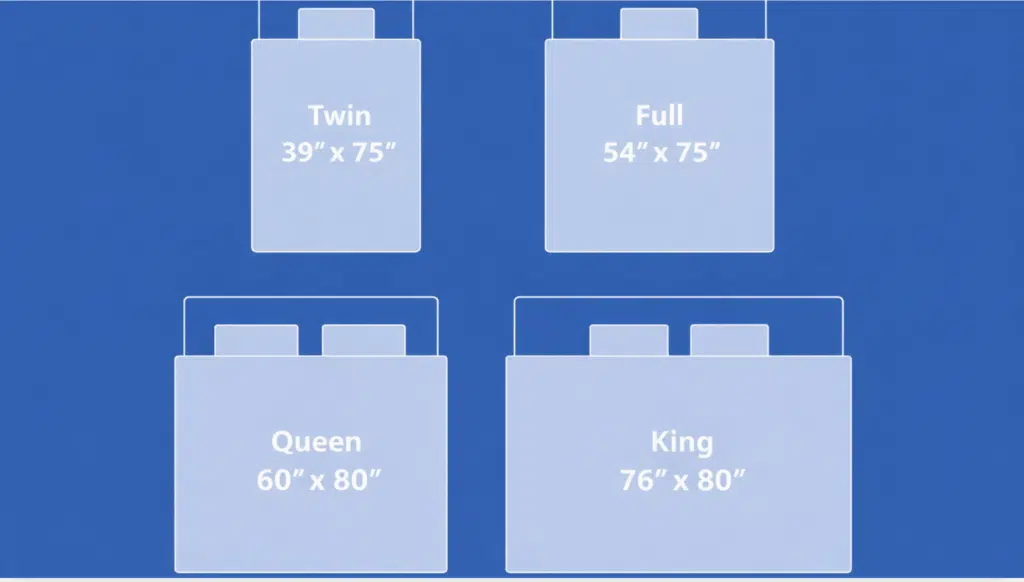 size of futon mattresses