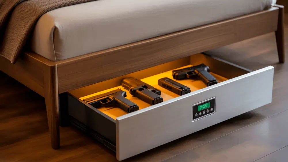 under bed gun storage