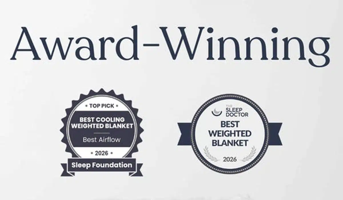 Weighted blanket awards from Sleep Foundation and Sleep Doctor