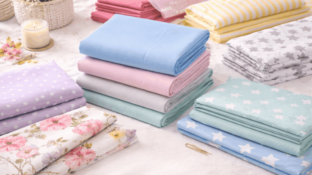 Microfiber bed sheets