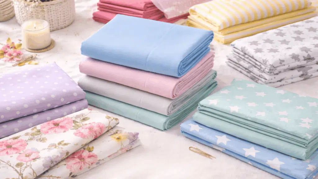 Microfiber bed sheets