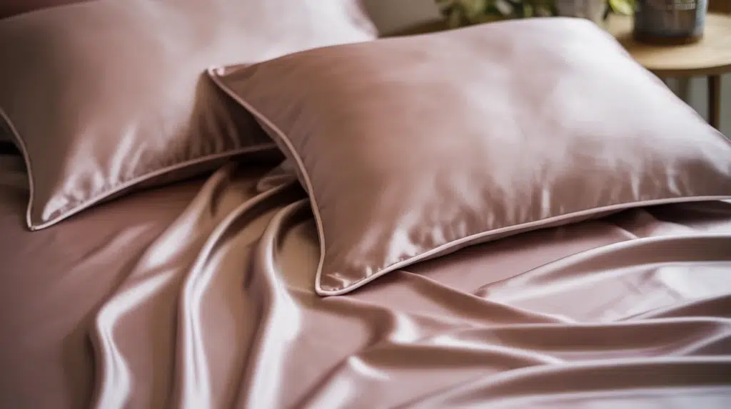 Silk bed sheets