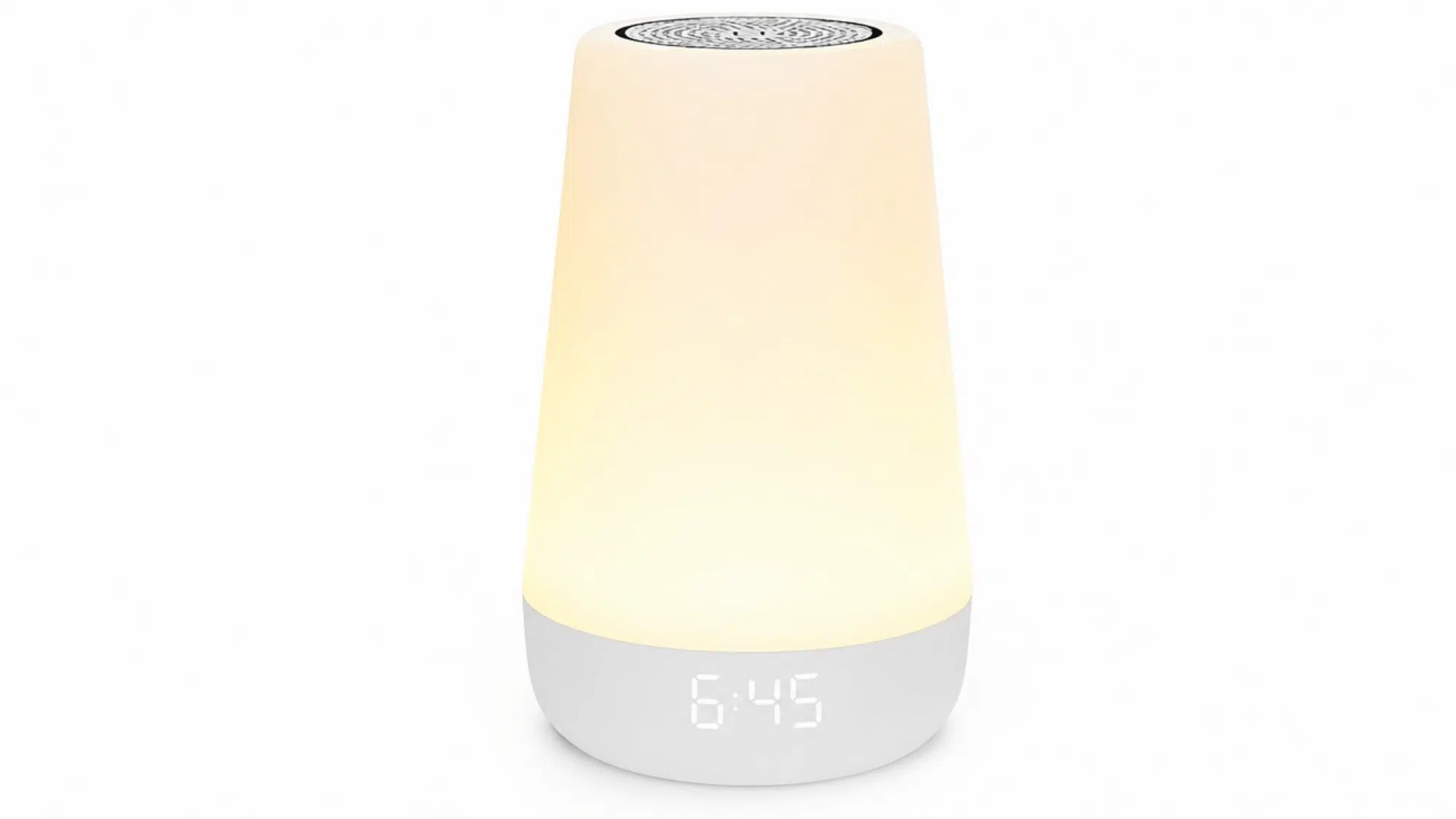 hatch rest 2nd gen white noise machine with glowing night light and digital clock display on front panel