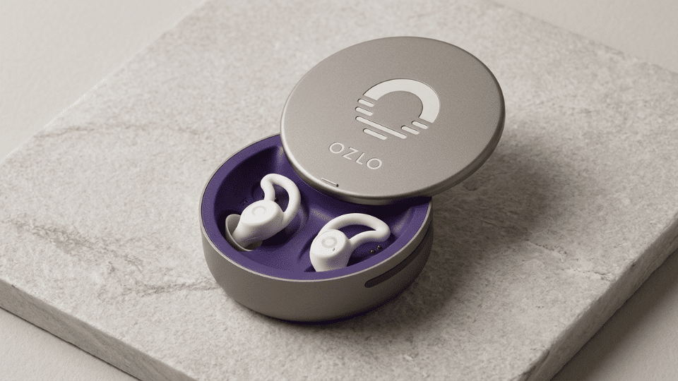 ozlo sleepbuds 2 compact earbuds showing a low profile design for side sleepers