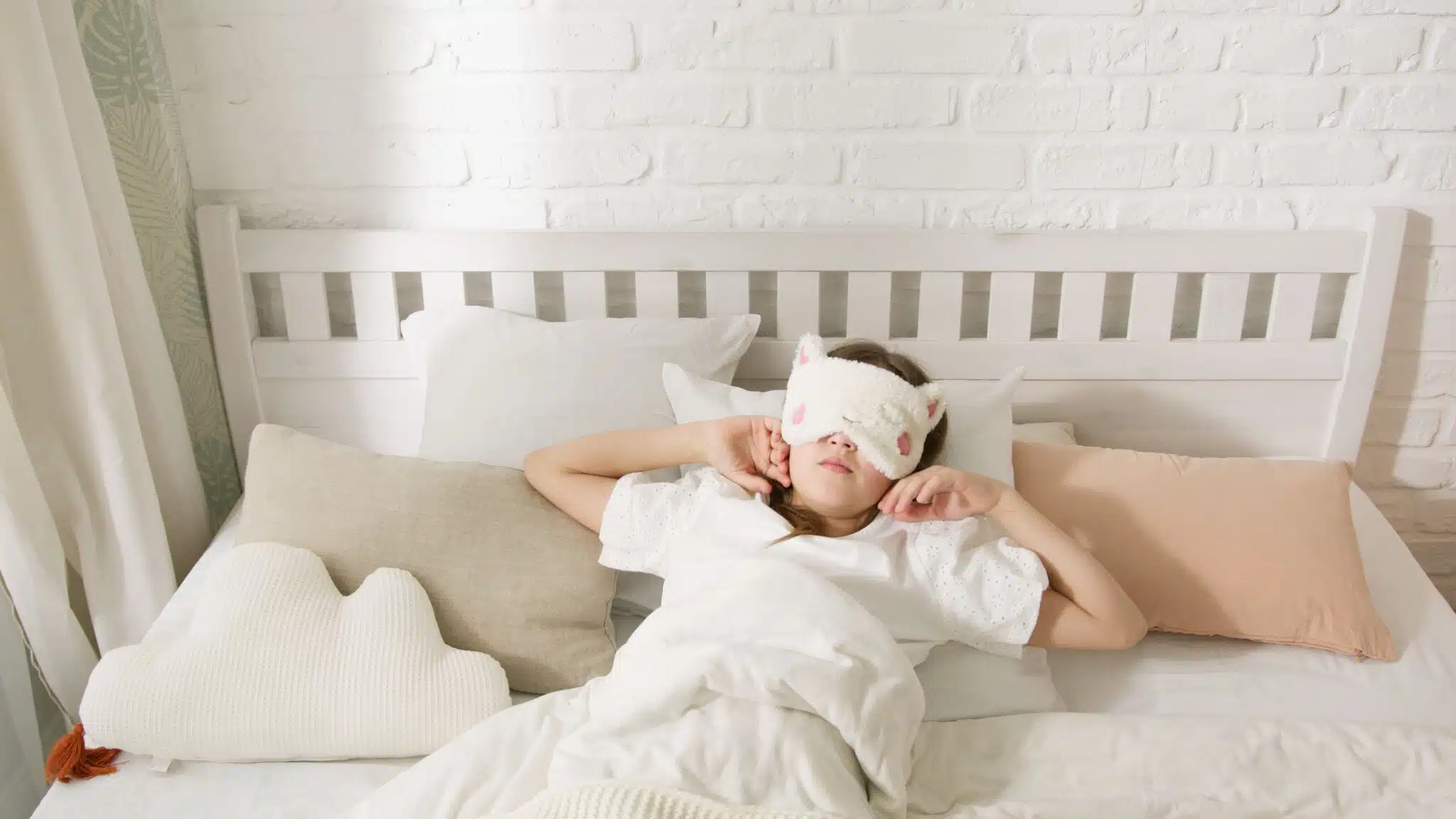 A Girl Enjoying Comfortable Sleep