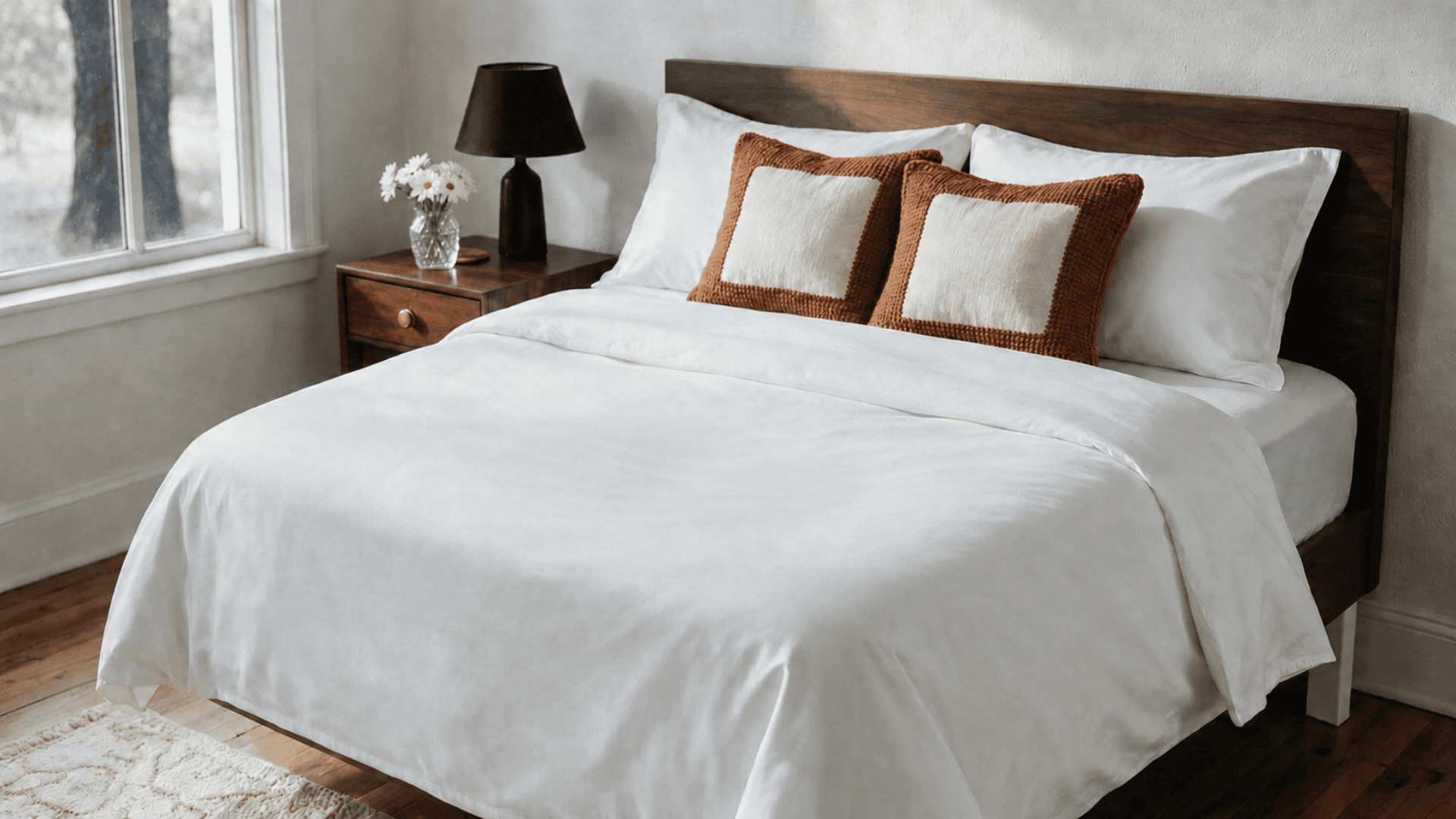 Plush hotel-style mattress on an upholstered bed in a softly lit, elegant bedroom.