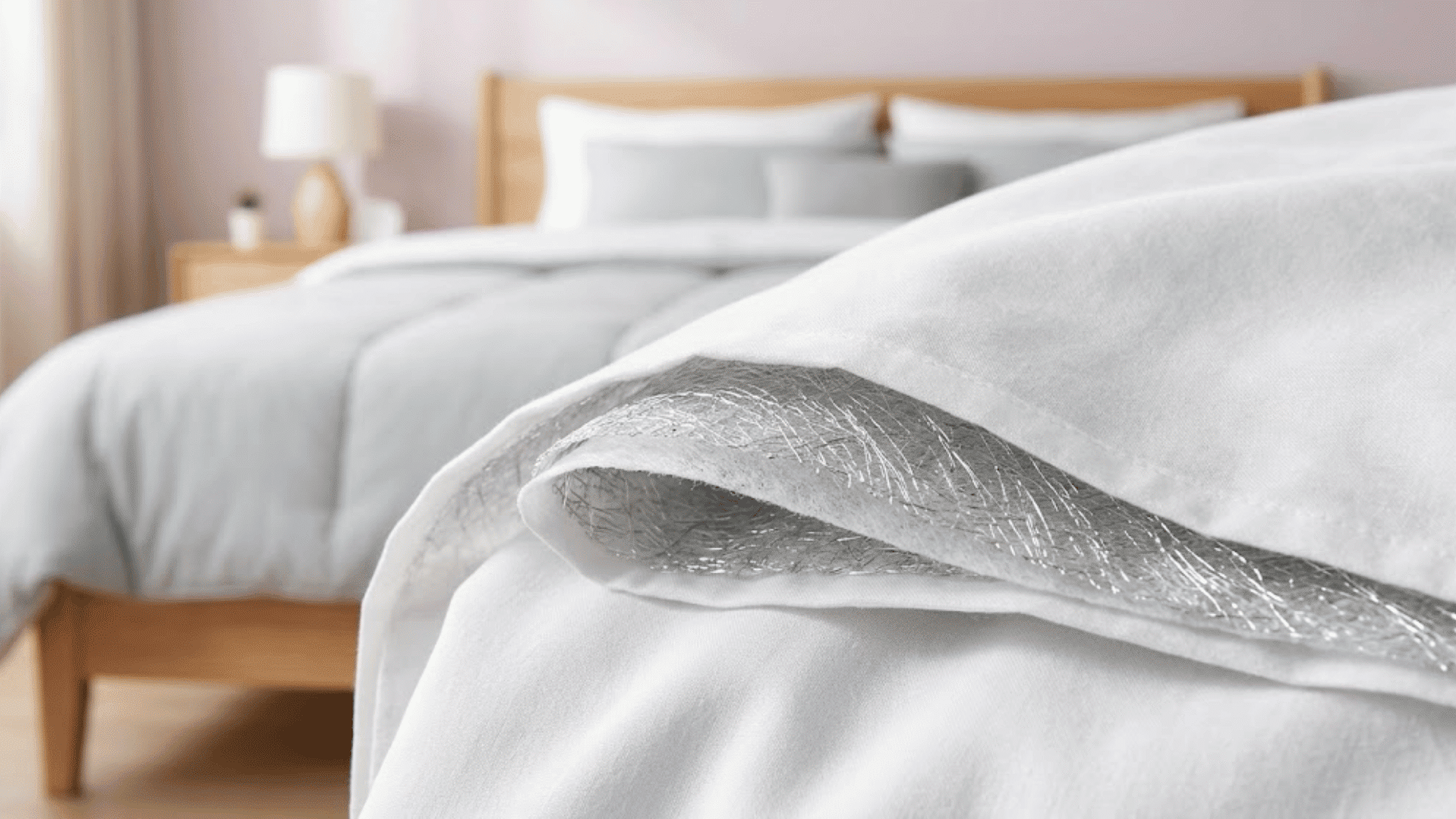 silver infused miracle sheets fabric with clean bedroom bedding setup
