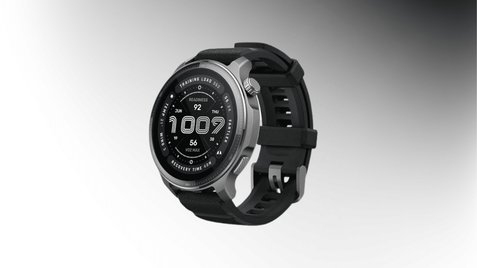 Amazfit Balance 2 smartwatch with fitness and sleep tracking features.