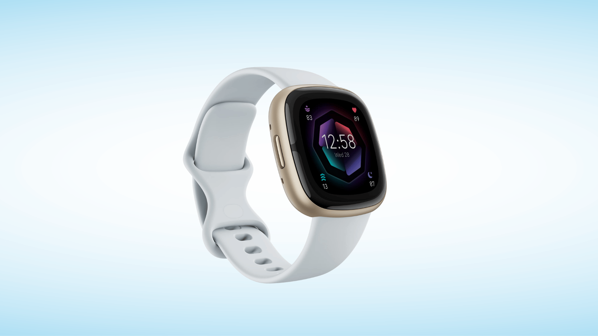 Fitbit Sense 2 smartwatch designed for sleep and health monitoring.