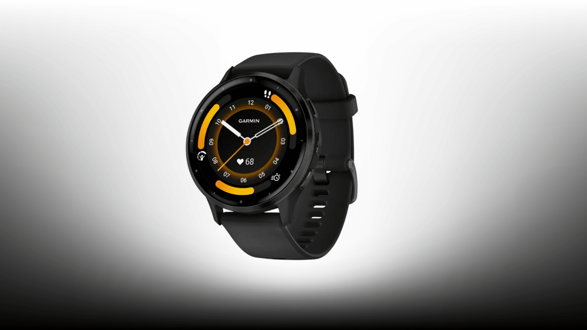 Garmin Venu 3 smartwatch showing fitness and sleep tracking features.