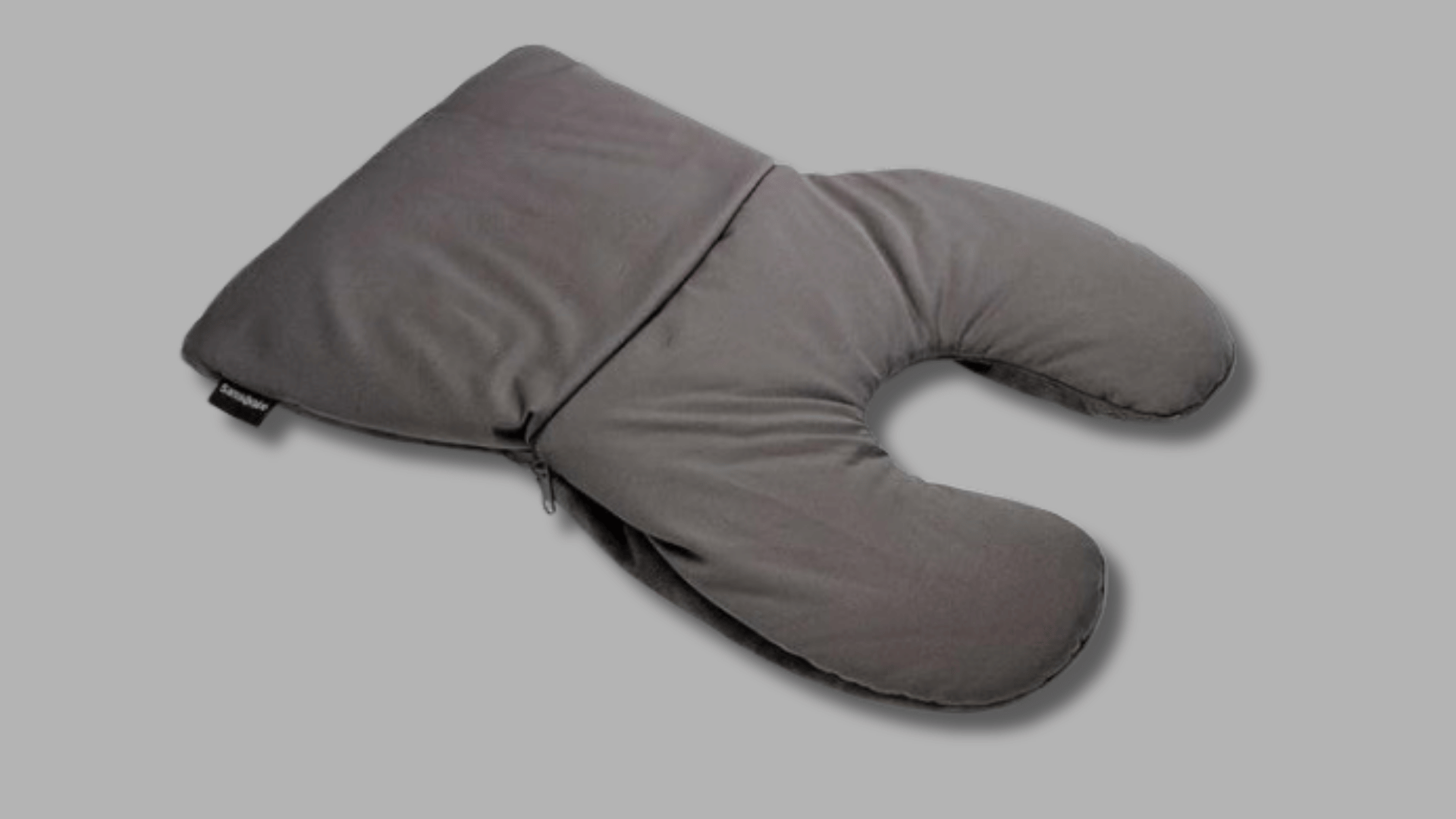 samsonite 2-in-1 travel pillow shown in neck and rectangular cushion forms