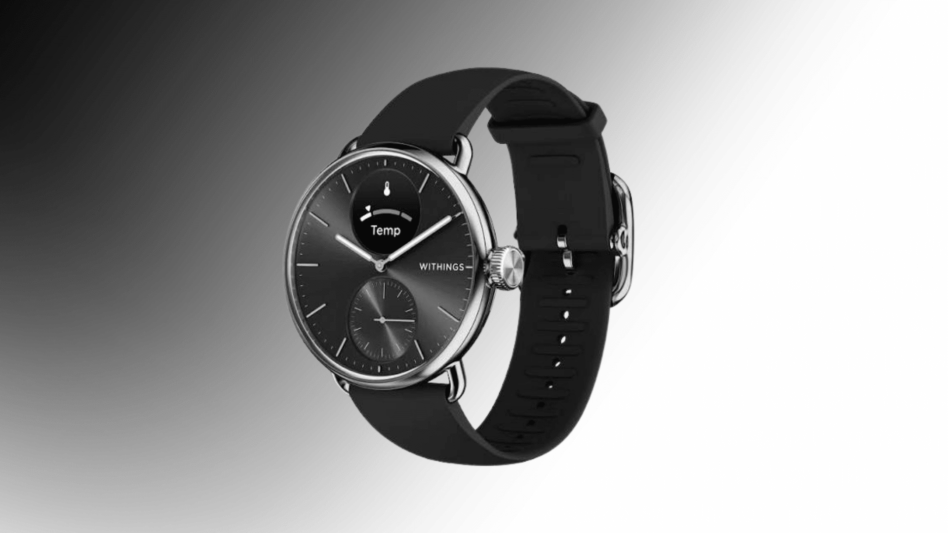 Withings ScanWatch 2 hybrid smartwatch with sleep and health tracking.
